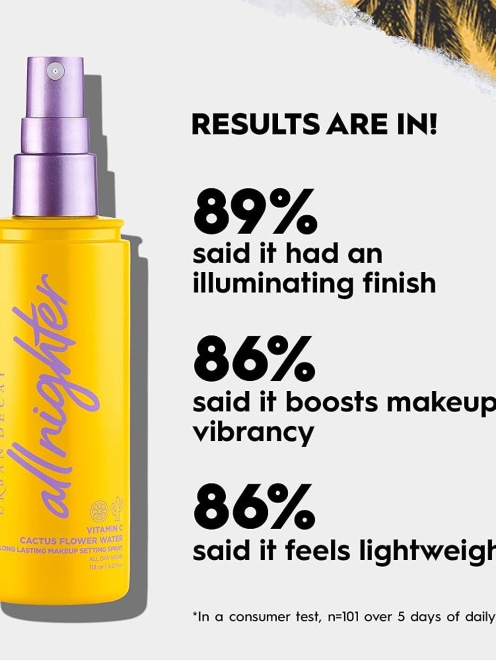 NEW Urban Decay All Nighter Vitamin C Hydrating Makeup Setting Spray